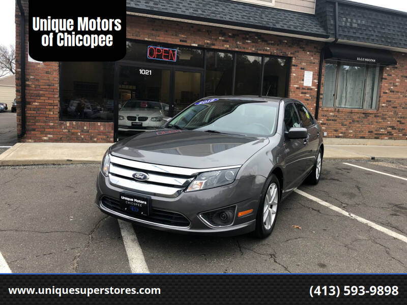 2012 Ford Fusion for sale at Unique Motors of Chicopee in Chicopee MA