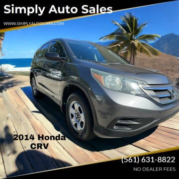2014 Honda CR-V for sale at Simply Auto Sales in Lake Park FL