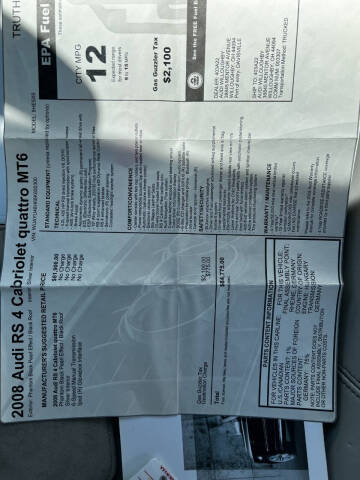 2008 Audi RS 4 quattro