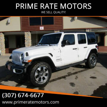 2021 Jeep Wrangler Unlimited for sale at PRIME RATE MOTORS in Sheridan WY