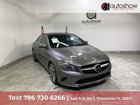 2018 Mercedes-Benz CLA for sale at AUTOSHOW SALES & SERVICE in Plantation FL