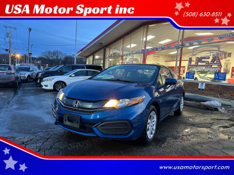 2015 Honda Civic for sale at USA Motor Sport inc in Marlborough MA