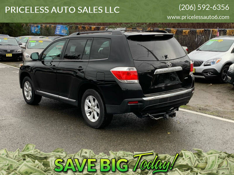 2011 Toyota Highlander for sale at PRICELESS AUTO SALES LLC in Auburn WA