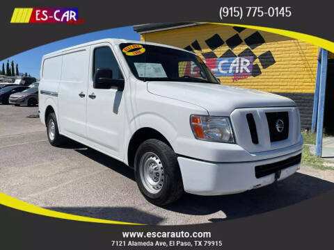 2015 Nissan NV for sale at Escar Auto - 9809 Montana Ave Lot in El Paso TX