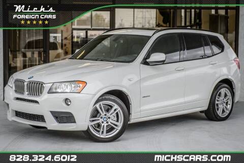 2014 BMW X3 for sale at Mich's Foreign Cars in Hickory NC