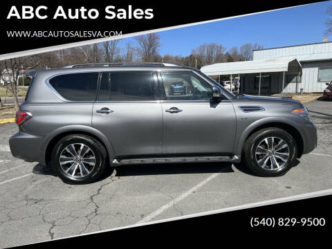 2020 Nissan Armada for sale at ABC Auto Sales in Culpeper VA