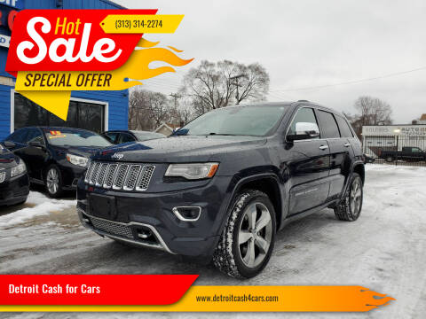 2014 Jeep Grand Cherokee for sale at Detroit Cash for Cars in Warren MI