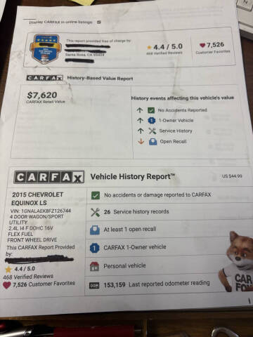 2015 Chevrolet Equinox LS