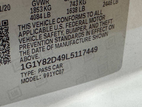 2020 Chevrolet Corvette Stingray