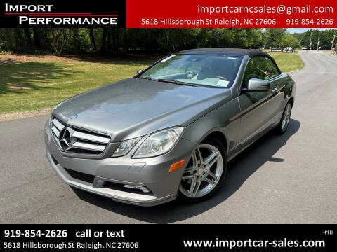 2011 Mercedes-Benz E-Class for sale at Import Performance Sales in Raleigh NC