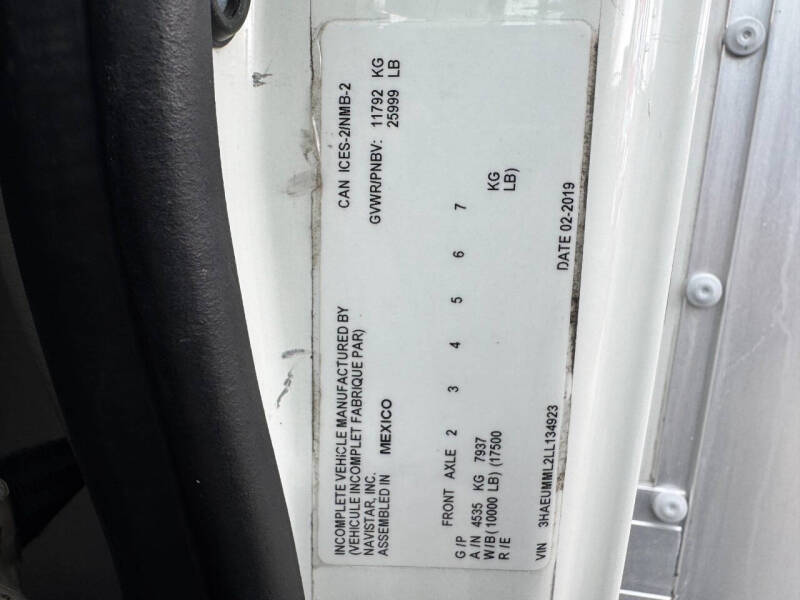 2020 International MV607