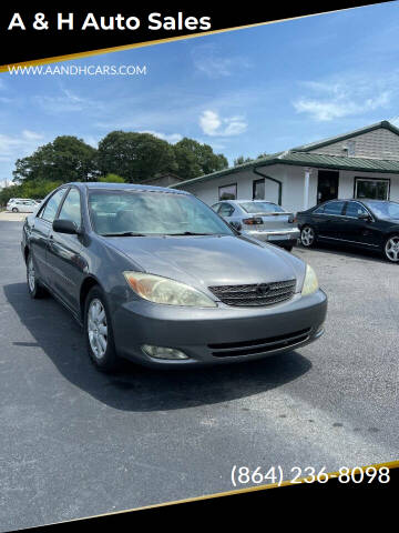 2004 Toyota Camry for sale at A & H Auto Sales in Greenville SC