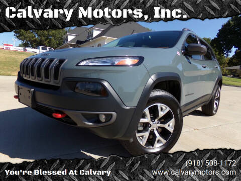 2015 Jeep Cherokee for sale at Calvary Motors, Inc. in Bixby OK