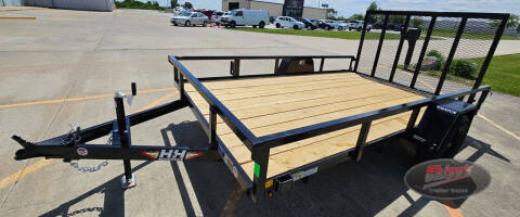2026 H&H Trailers 82x12 Rail Side