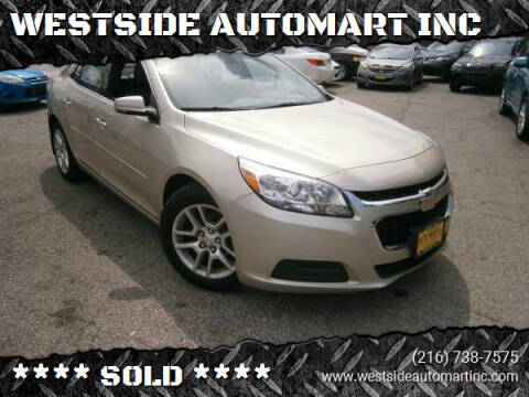 2015 Chevrolet Malibu for sale at WESTSIDE AUTOMART INC in Cleveland OH