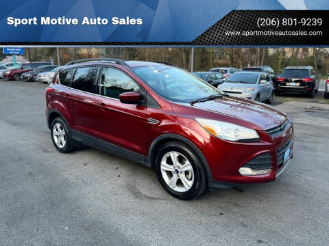 2014 Ford Escape for sale at Sport Motive Auto Sales in Seattle WA