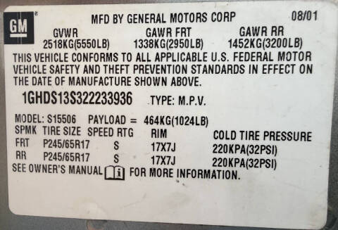2002 Oldsmobile Bravada