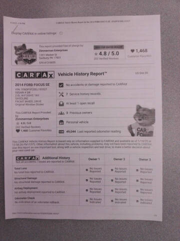 2014 Ford Focus SE