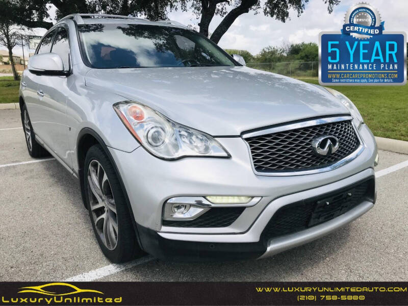 2016 Infiniti QX50 for sale at LUXURY UNLIMITED AUTO SALES in San Antonio TX