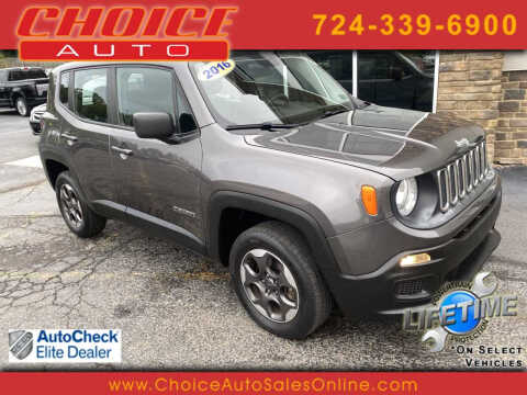 2016 Jeep Renegade for sale at CHOICE AUTO SALES in Murrysville PA