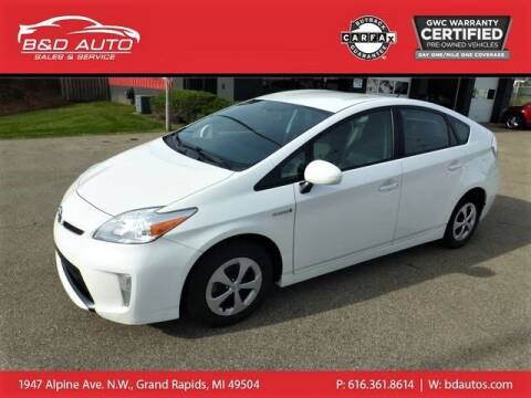 2013 Toyota Prius for sale at B&D Auto Sales Inc in Grand Rapids MI