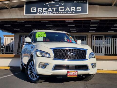 2015 Infiniti QX80 for sale at Great Cars in Sacramento CA
