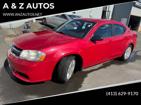 2014 Dodge Avenger for sale at A & Z AUTOS in Westfield MA