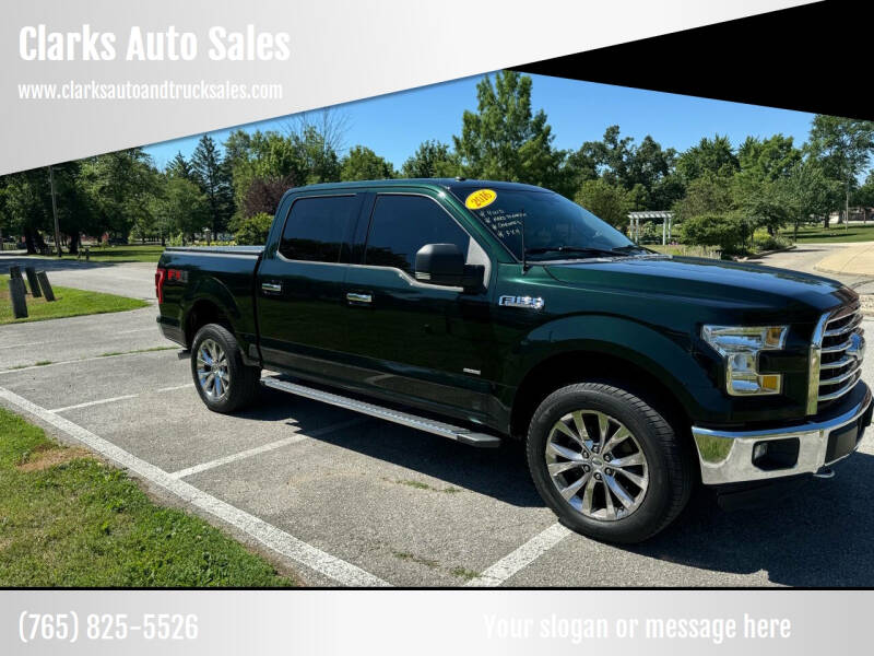 2016 Ford F-150 for sale at Clarks Auto Sales in Connersville IN