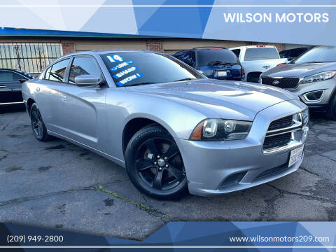 2014 Dodge Charger for sale at WILSON MOTORS in Stockton CA