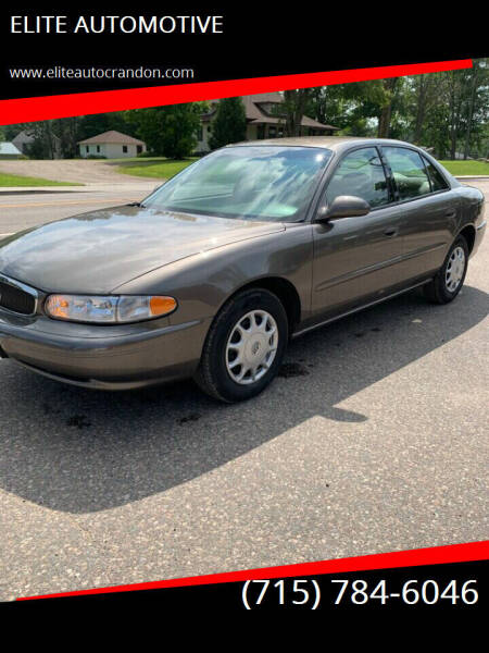 2003 Buick Century for sale at ELITE AUTOMOTIVE in Crandon WI