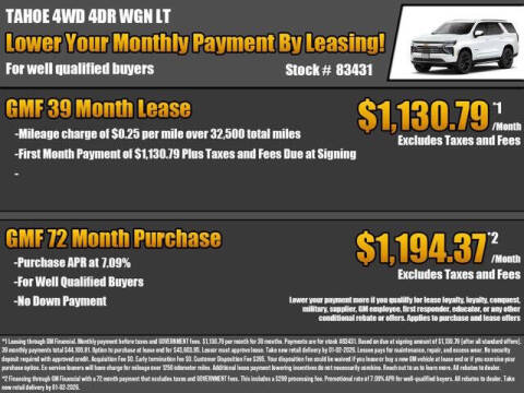 2026 Chevrolet Tahoe LT