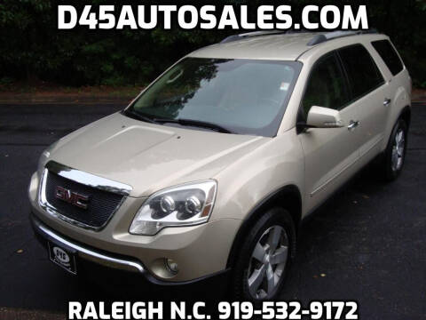 2012 GMC Acadia for sale at D45 Auto Brokers in Raleigh NC
