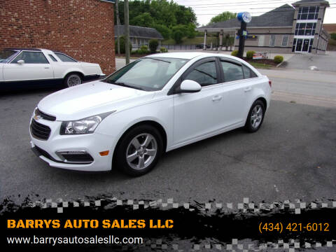 2016 Chevrolet Cruze Limited for sale at BARRYS AUTO SALES LLC in Danville VA