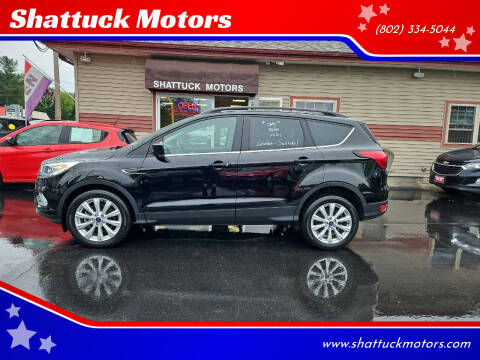 2019 Ford Escape for sale at Shattuck Motors in Newport VT