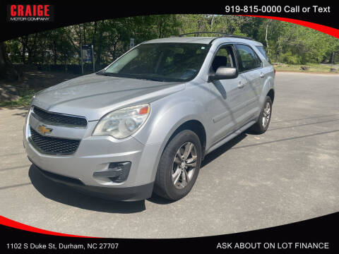 2013 Chevrolet Equinox for sale at CRAIGE MOTOR CO in Durham NC