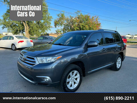 2013 Toyota Highlander for sale at International Cars Co in Murfreesboro TN