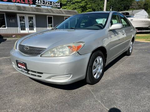 2003 Toyota Camry for sale at Prime Motorsports LLC in Pasadena MD