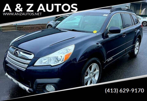 2013 Subaru Outback for sale at A & Z AUTOS in Westfield MA