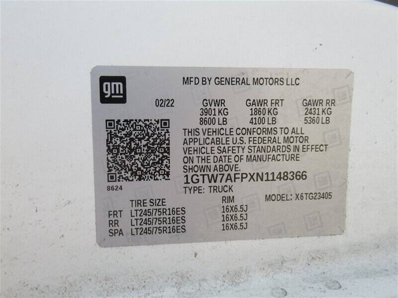 2022 GMC Savana 2500