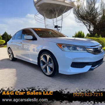 2016 Honda Accord for sale at A&G Car Sales LLC in Tucson AZ