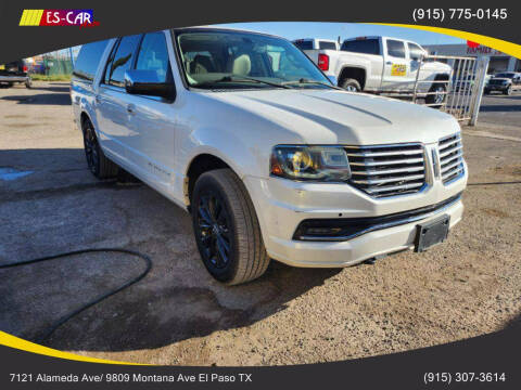 2015 Lincoln Navigator L for sale at Escar Auto - 9809 Montana Ave Lot in El Paso TX