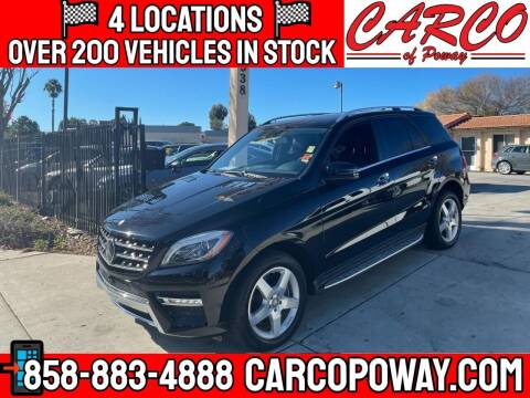 2015 Mercedes-Benz M-Class for sale at CARCO OF POWAY in Poway CA