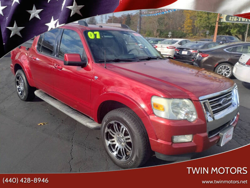 2007 Ford Explorer Sport Trac for sale at TWIN MOTORS in Madison OH