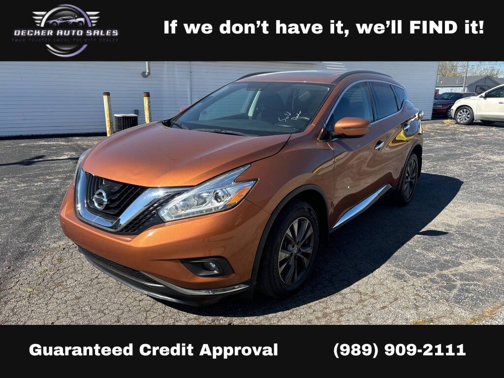 2016 Nissan Murano for sale at DECKER AUTO SALES in Bay City, MI