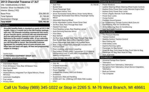 2013 Chevrolet Traverse LT