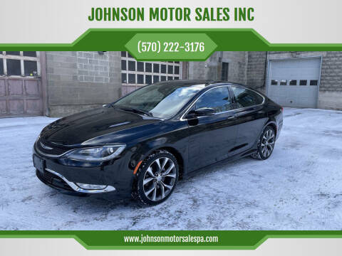 2015 Chrysler 200 for sale at JOHNSON MOTOR SALES INC in Lenoxville PA