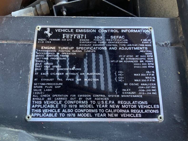1978 Ferrari 308 GTS
