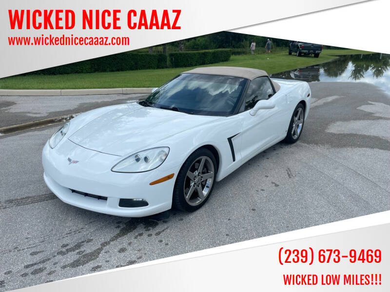 2008 Chevrolet Corvette for sale at WICKED NICE CAAAZ in Cape Coral FL