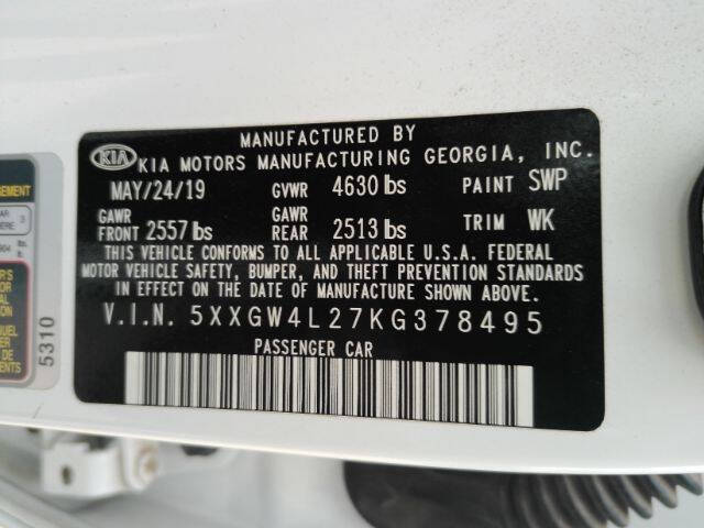 2019 Kia Optima SX Turbo