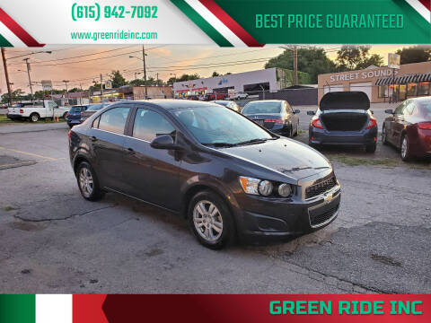 2016 Chevrolet Sonic for sale at Green Ride Inc in Nashville TN